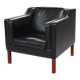 70s leather armchair