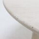 Large Italian Modern Round Travertine Dining Table 1970s