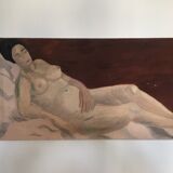 Table nude woman lying 40x80