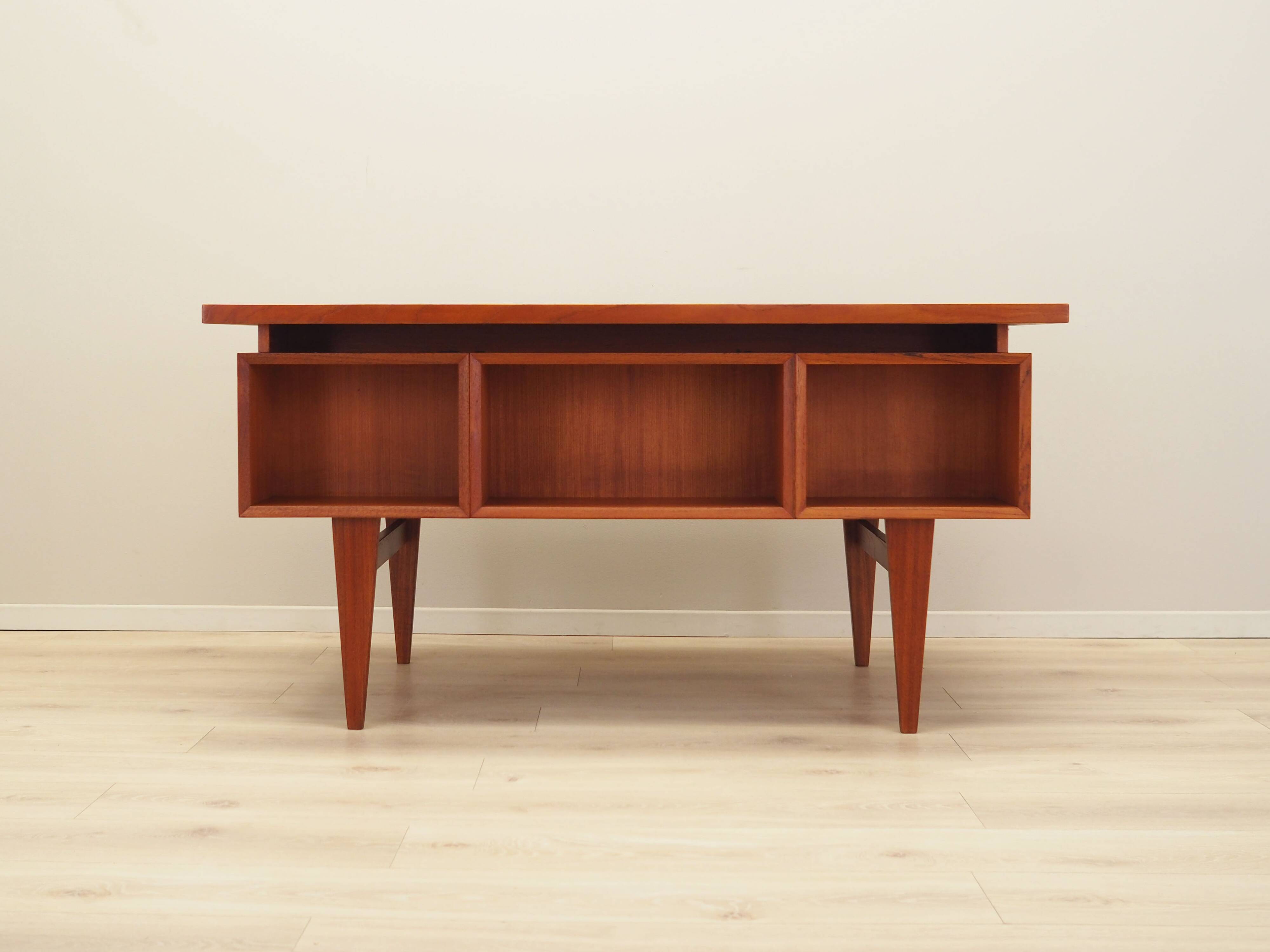 Teak desk, Danish design, 1970s, production: Denmark