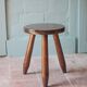 Vintage stool, tripod wooden stool, occasional stool, plant stand,
