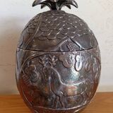 Grand bac à glaçons argenté ananas