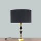 Hollywood Regency lamp foot in vintage crystal