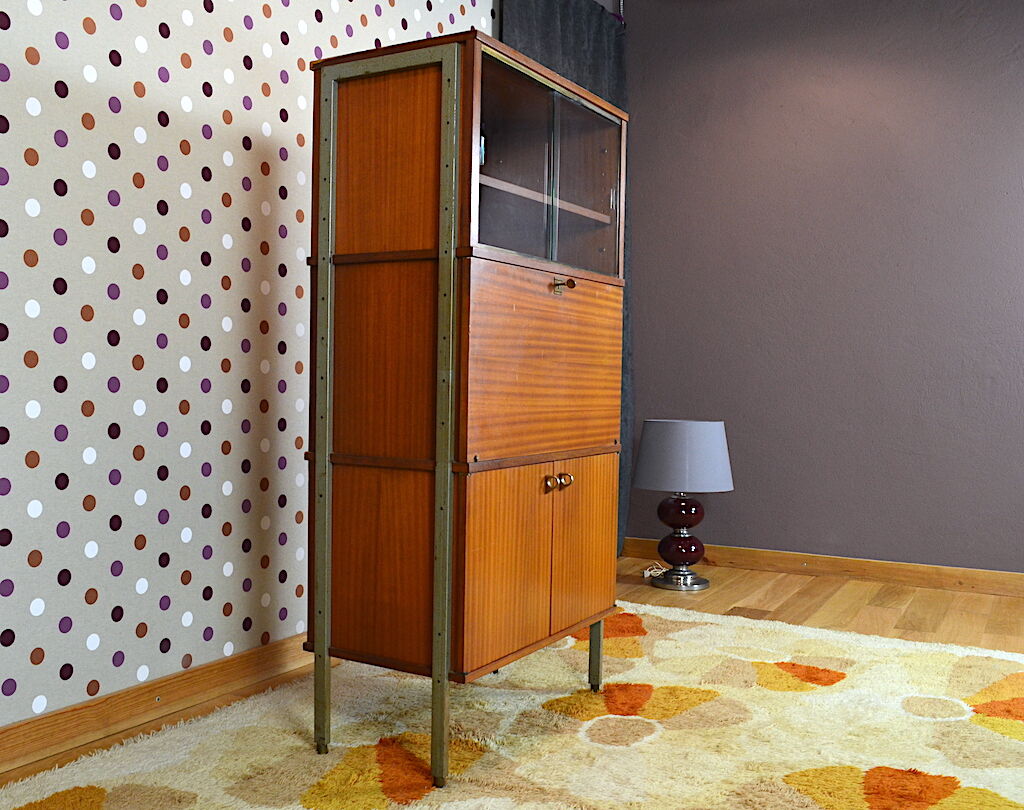 Top design vintage 1950 mahogany secretary