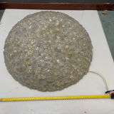 Plafonnier en verre de Murano en forme de fleur extra large par Archimede Seguso, années 1960.