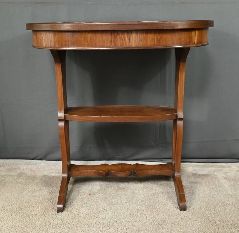 Louis XVI Style Mahogany and Rosewood Marquetry Coffee Table – Late