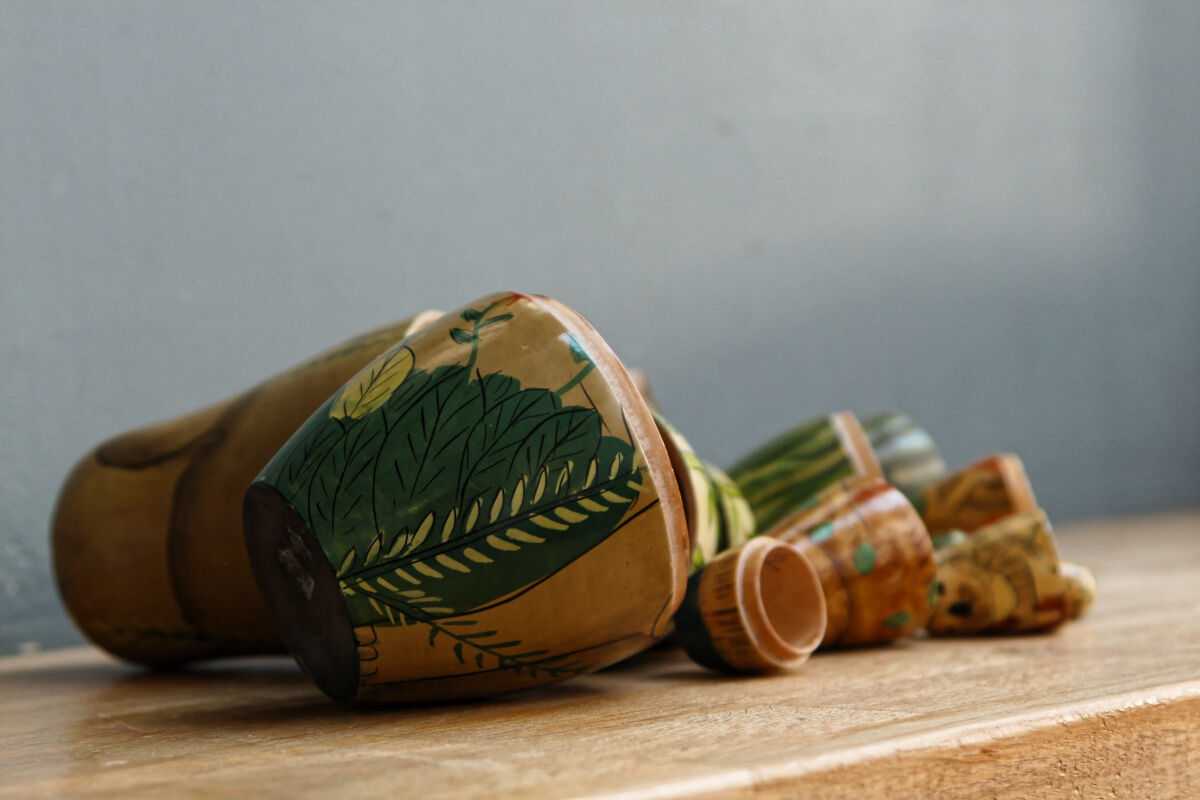 Russian dolls, matryoshka, animals