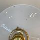 Pair of vintage white opaline pendant lights