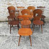 mismatched bistro chairs