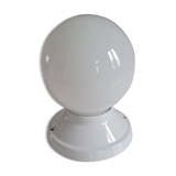 Opaline glass and ceramic wall light