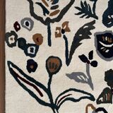 4x6 Ft - Tapis en laine touffeté à la main, décoration intérieure, salon, salle à manger, cadeau, tapis traditionnel indien