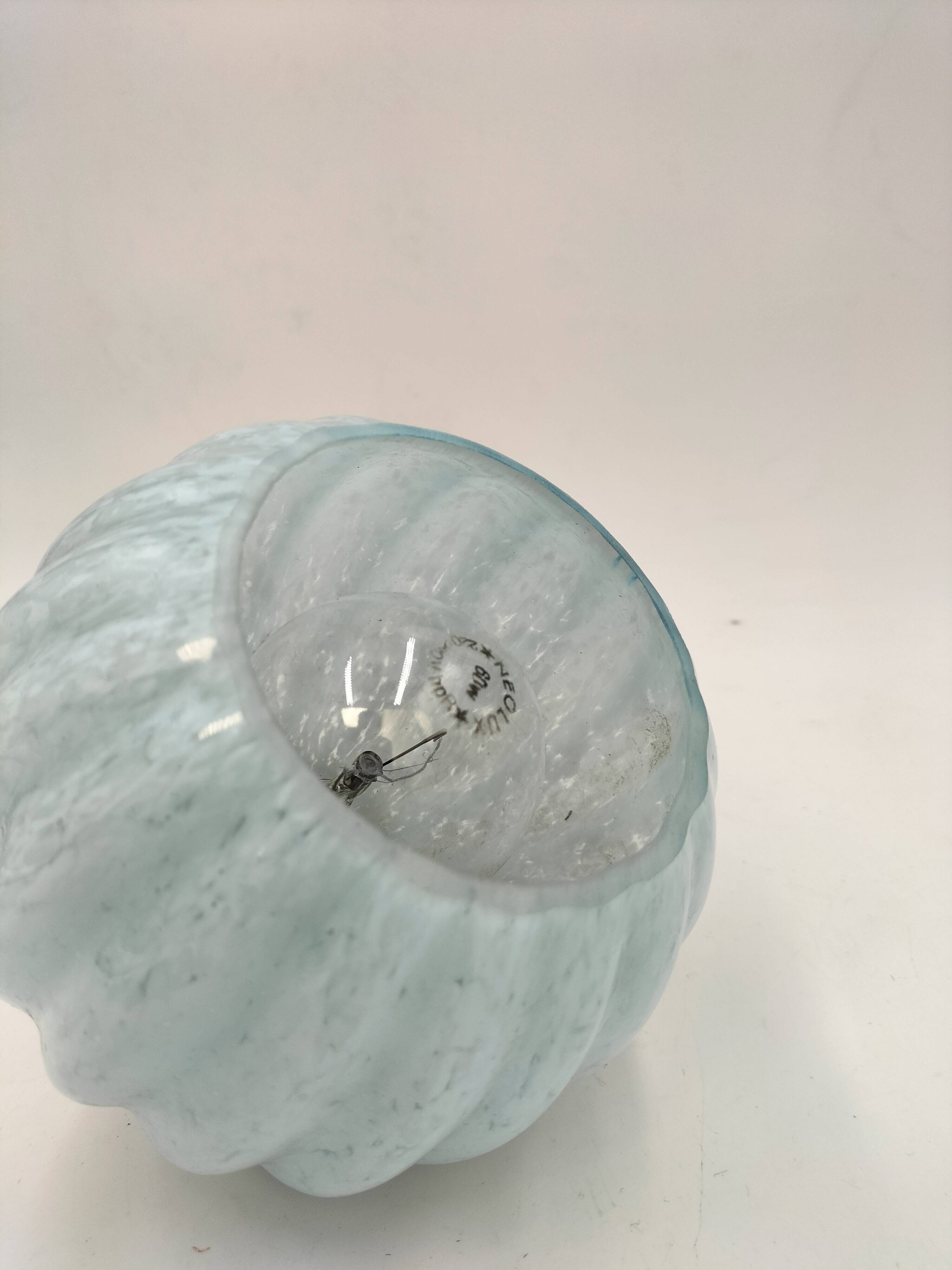 Clichy blue glass pendant light