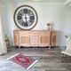 Low buffet in renovated solid cherry wood – Revisited Louis XV style – 250 cm