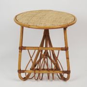 Rattan magazine table