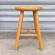 70s pine stool