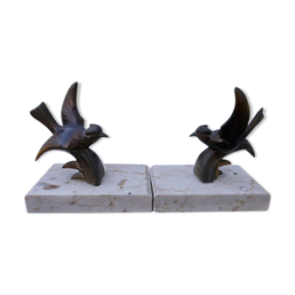 Bird book greenhouses on marble