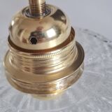 Pair of chiseled glass sconces