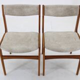 1960s Set of 4 Danish Teak Dining Chairs, Restored