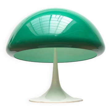 Mid-century green Italian table lamp Toledo by Luigi Massoni for Guzzini, 1960s.