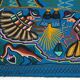 Artisanal Peruvian vintage wool tapestry