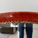 Antique oval mirror with bevelled glass