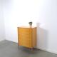 Mid-Century hoge gebogen ladekast met 6 lades