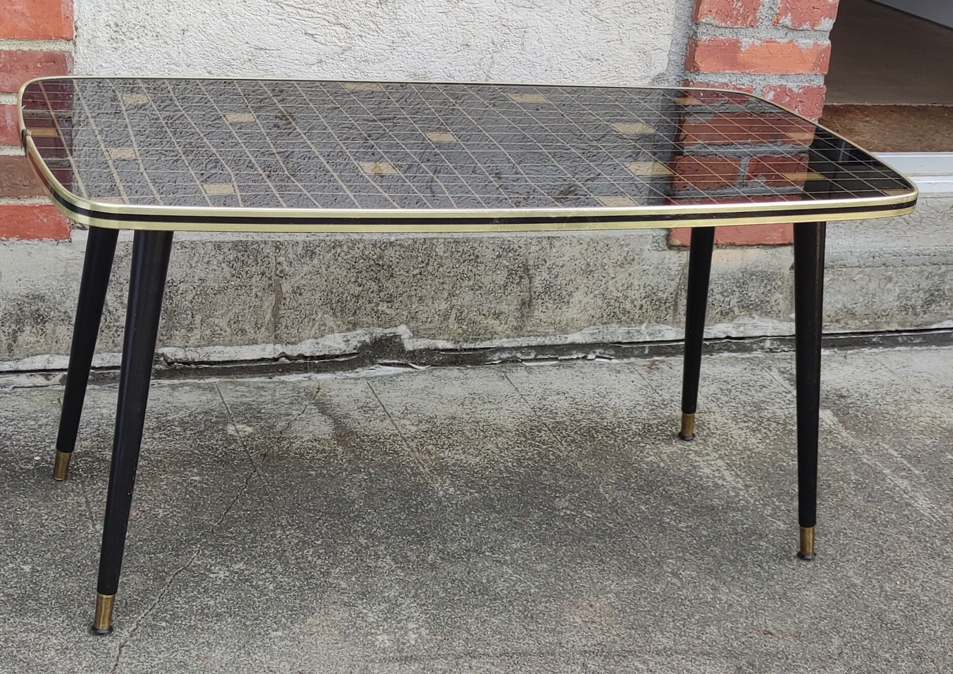 Table basse design années 1960