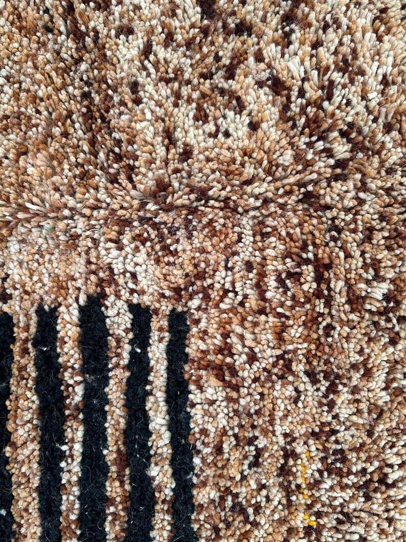 Handmade traditional pure wool Berber rug size 2/3m.