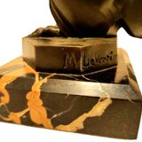 Serre-livres en bronze Max Le Verrier 1925