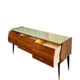 Commode à tiroirs italienne unique du milieu du siècle, 1960s
