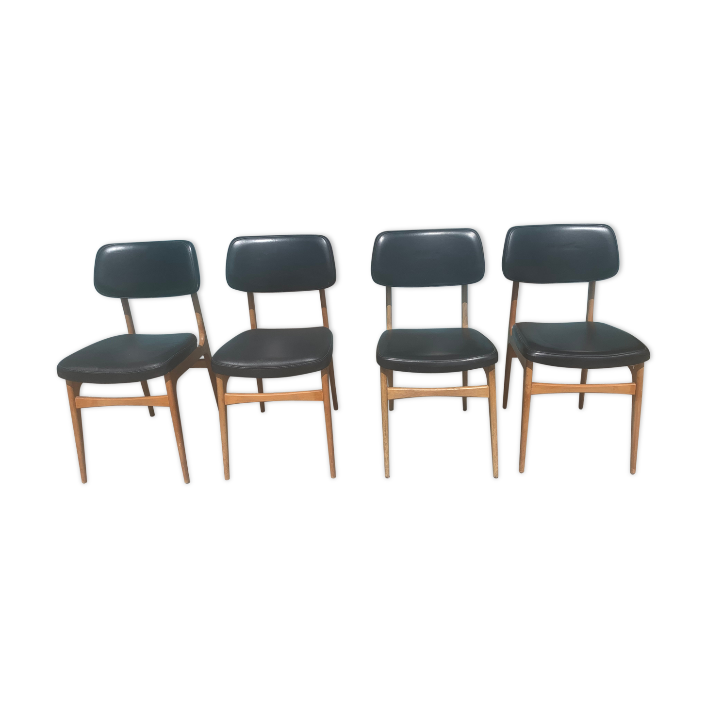 Vintage chair skaï black