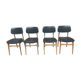 Vintage chair skaï black