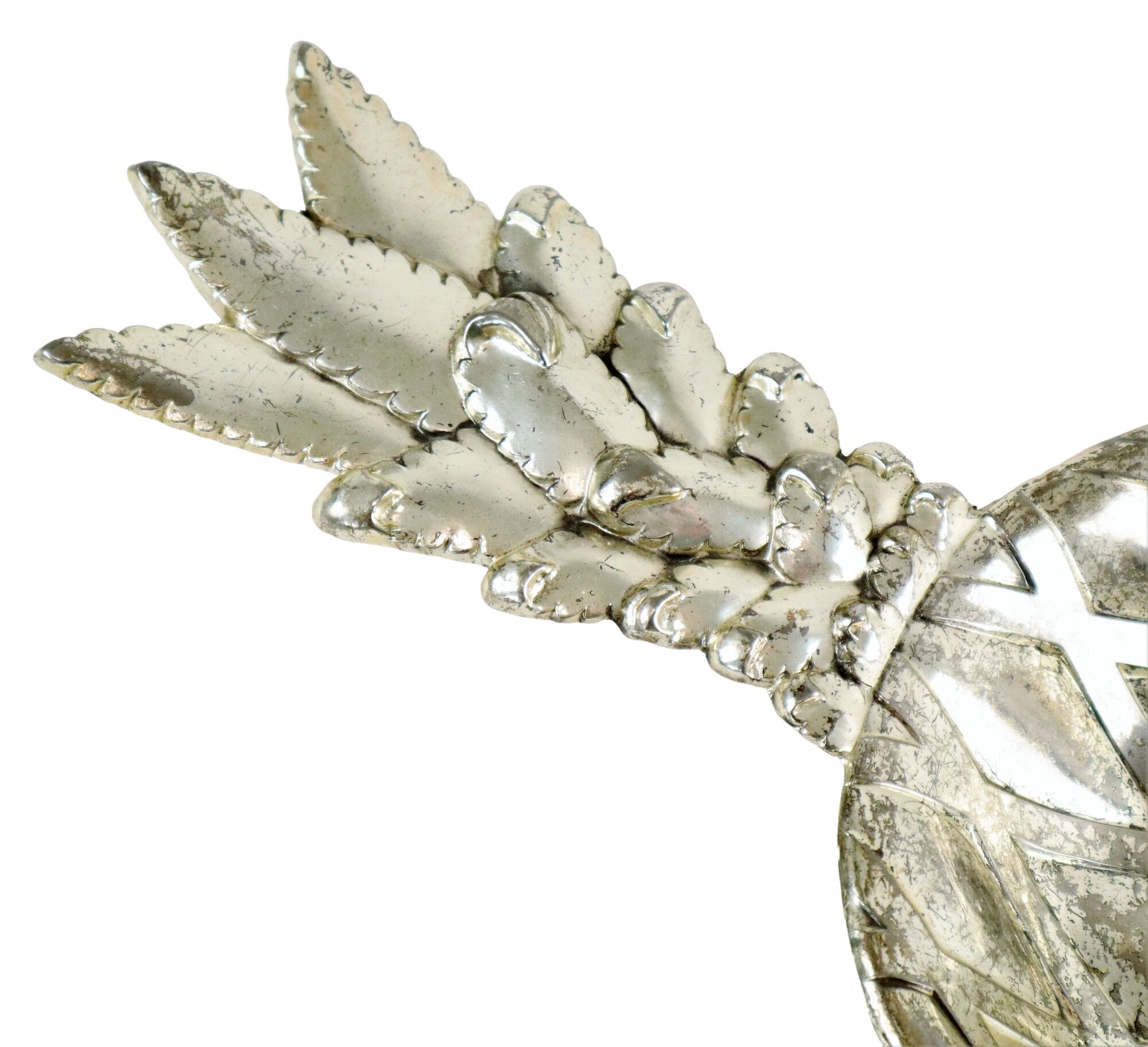 Silver plated metal empty pocket