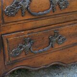 Curved Louis XV style chest of drawers known as a “tomb”