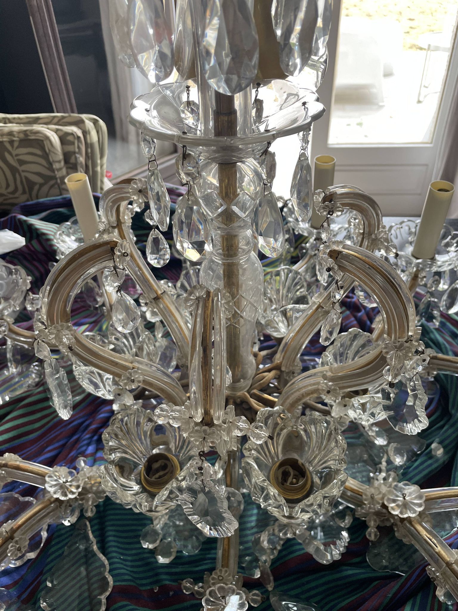 Lustre ancien cristal fabrication française