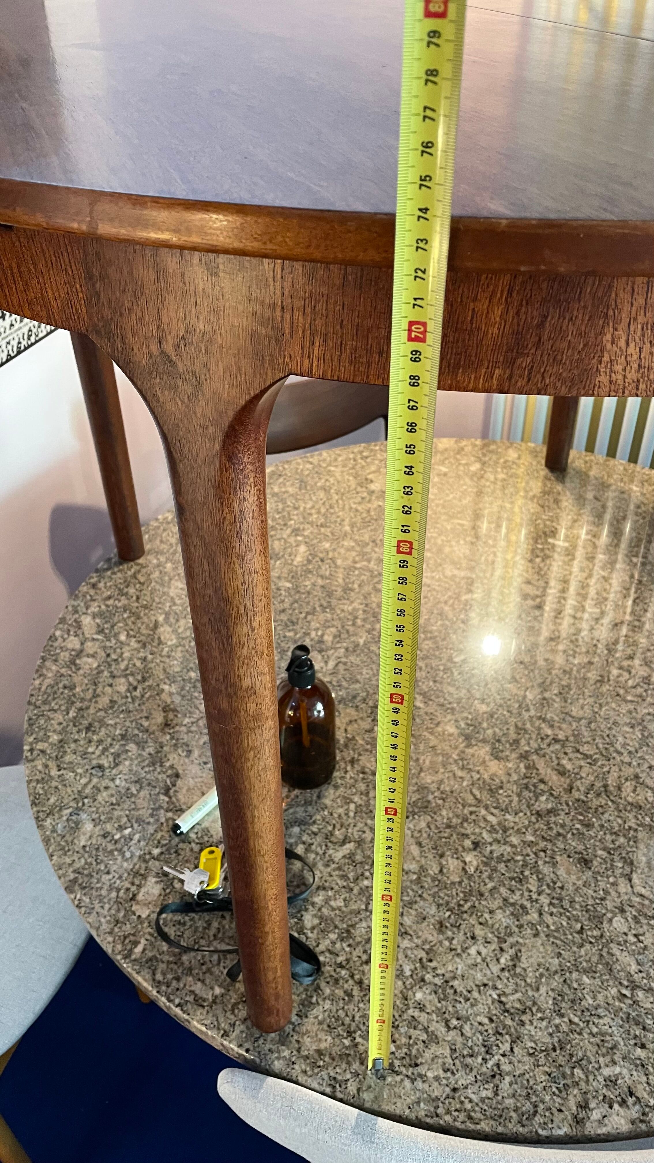 Round Extendable Dining Table McIntosh Edition 1960s Rosewood
