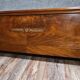 Antique grand lit in flame mahogany – Empire / Restoration / 20th century style