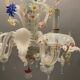 Italian harlequin chandelier in Venetian murano glass
