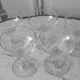 Set of 5 champagne glasses engraved in crystal 30s