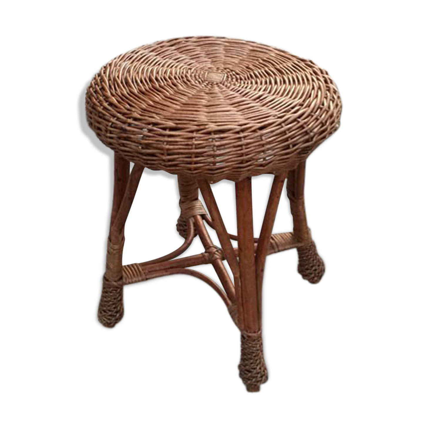 Braided Wicker stool