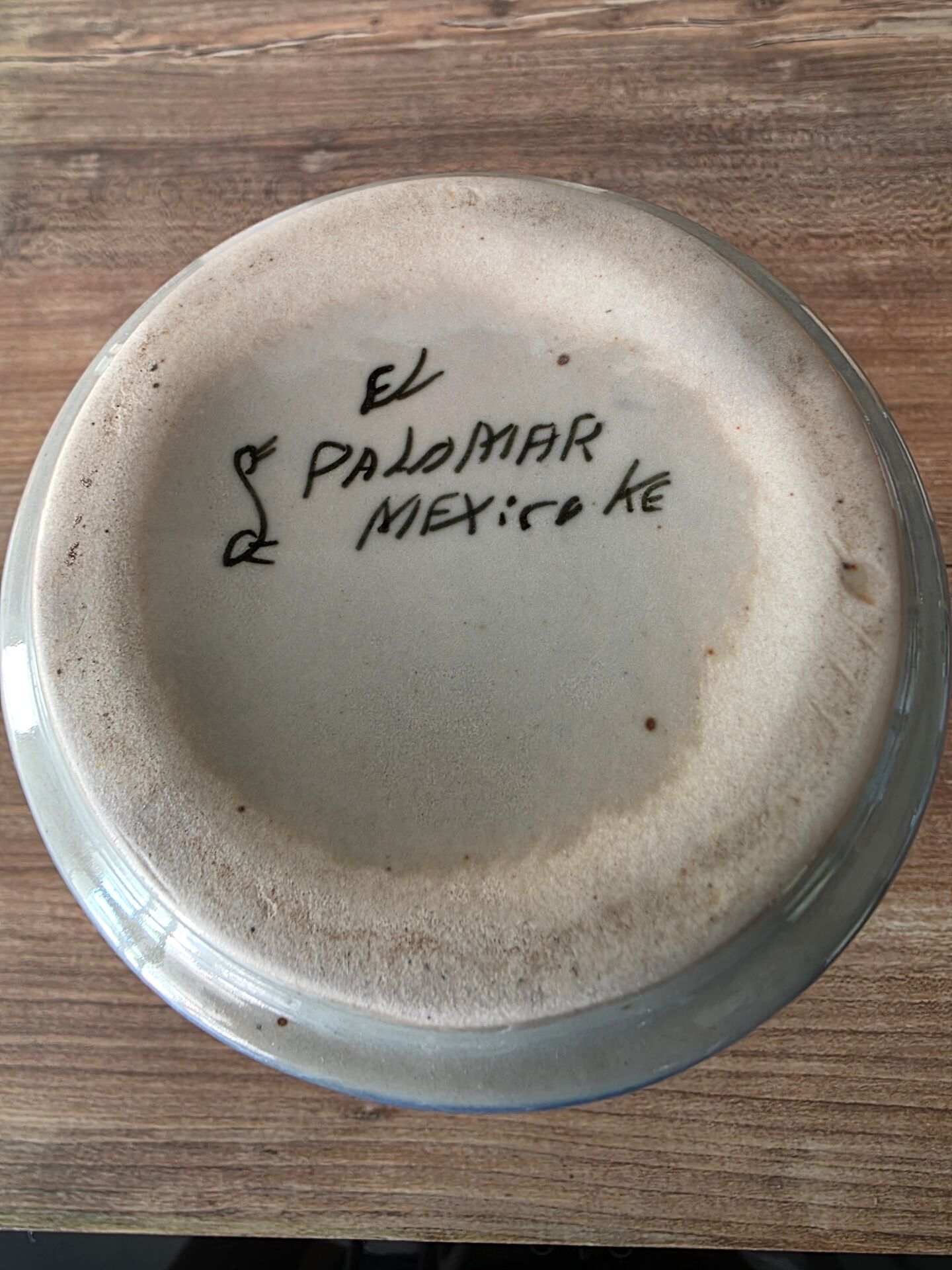 Vase solifleur grès Tonalá Mexique Ken Edwards El Palomar signé