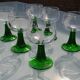 6 large engraved glasses Roemer Böckling Germany