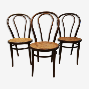 Lot of three bistro chairs