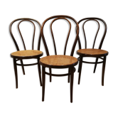 Lot de trois chaises bistrot