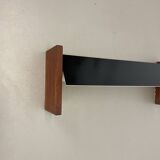 cubic Large 38cm Teak and Metal adjustable wall light element, Germany 1950s