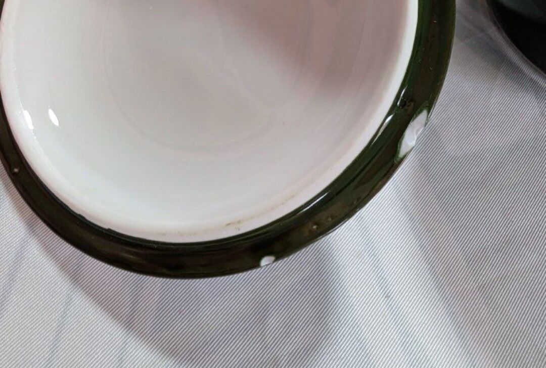 Antique service 31 pieces – S.P.M. Walküre Bavaria – Empire Green & lace