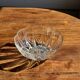 Small vintage Arcoroc Codec glass salad bowl with stylized petal patterns