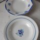 Lot de 6 assiettes creuses dépareillées Digoin Sarreguemines et Moulin des Loups