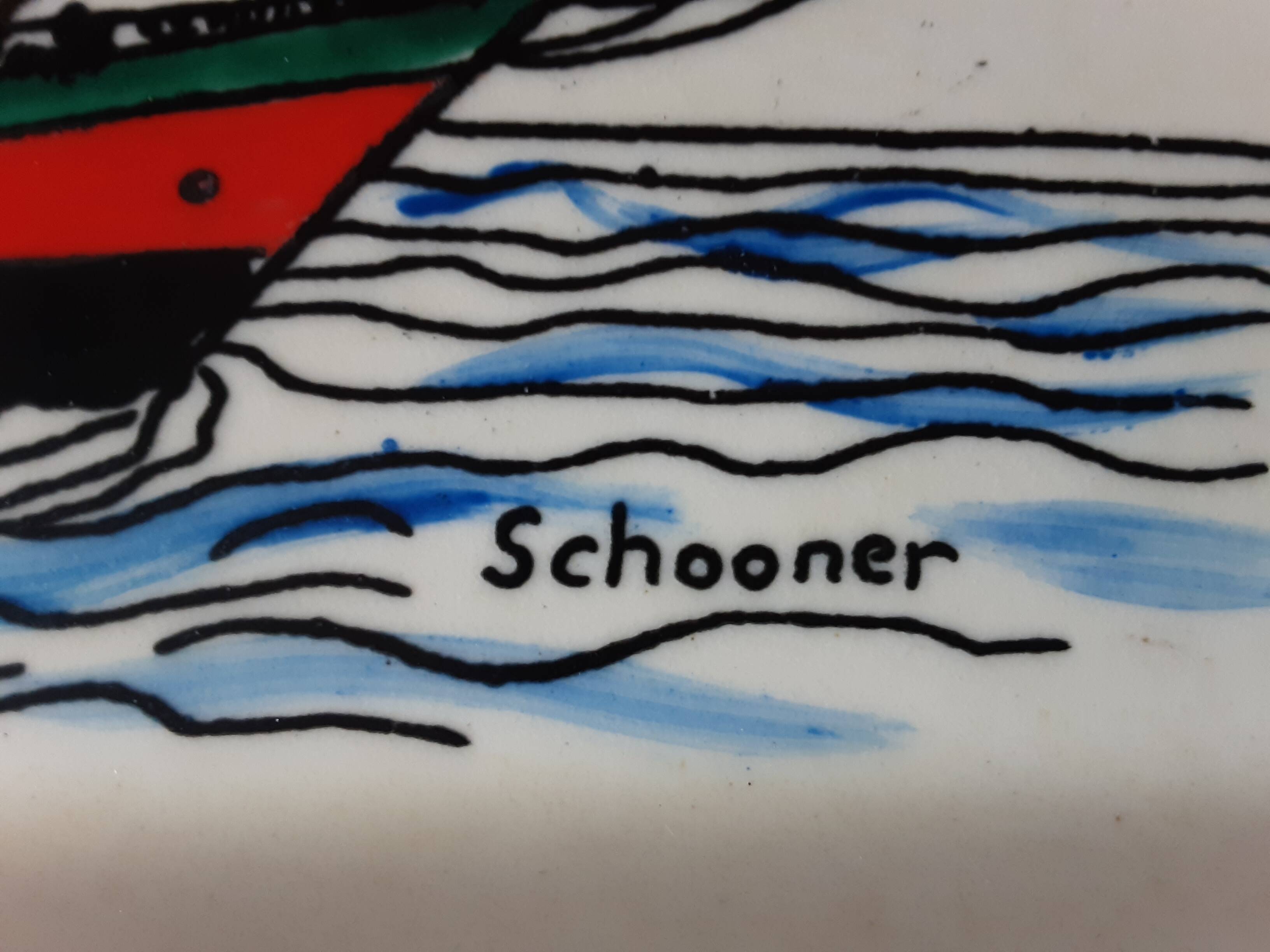 Longwy Voiles d'or rectangular dish