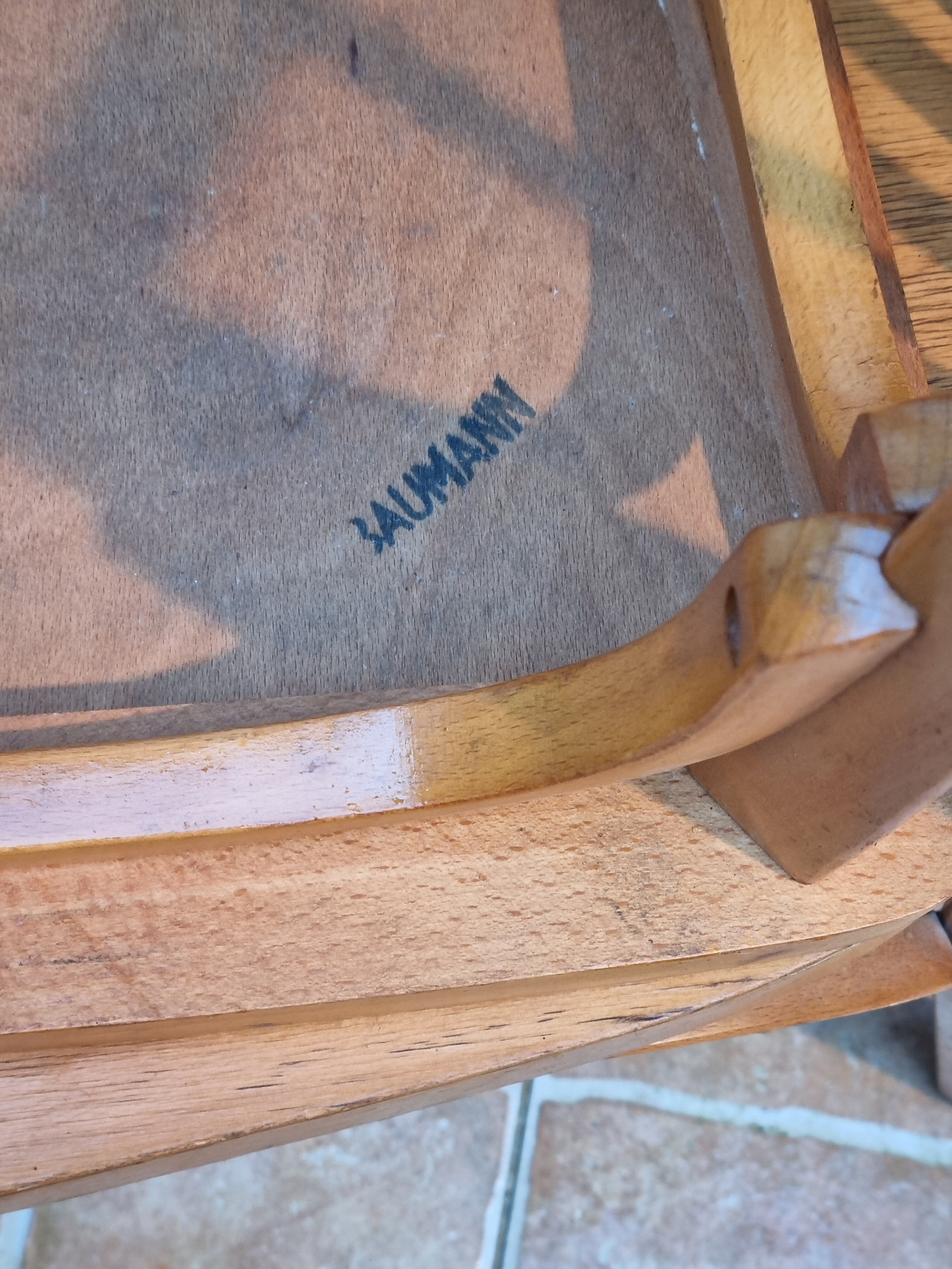 Pair of bistro chairs "Baumann" from the 50/60s